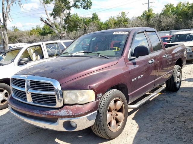 1D7HA18D25S299229 - 2005 DODGE RAM 1500 S PURPLE photo 2