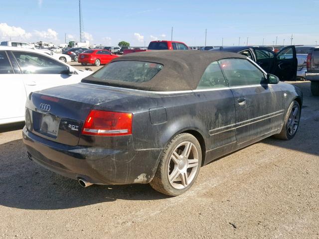 WAUDF48HX7K034881 - 2007 AUDI A4 2.0T CA BLACK photo 4