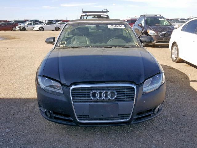 WAUDF48HX7K034881 - 2007 AUDI A4 2.0T CA BLACK photo 9