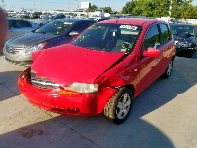 KL1TD66628B280897 - 2008 CHEVROLET AVEO BASE Qırmızı foto 2