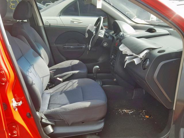 KL1TD66628B280897 - 2008 CHEVROLET AVEO BASE Qırmızı foto 5