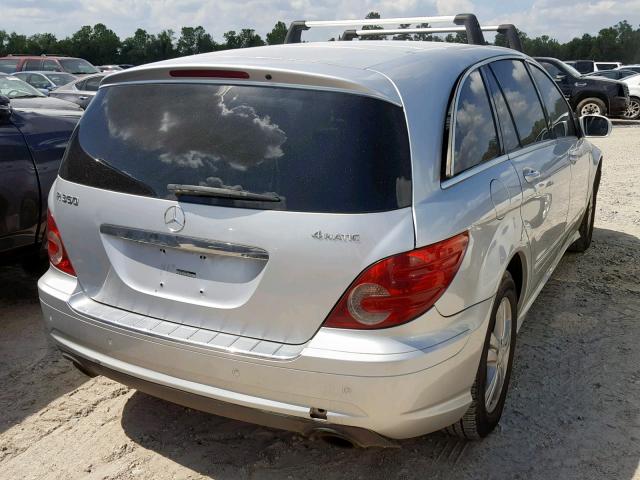 4JGCB65EX8A067656 - 2008 MERCEDES-BENZ R 350 SILVER photo 4