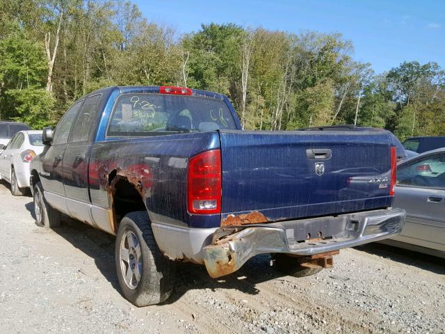 1D7HU18N75S346660 - 2005 DODGE RAM 1500 S BLUE photo 3