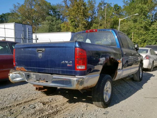 1D7HU18N75S346660 - 2005 DODGE RAM 1500 S BLUE photo 4