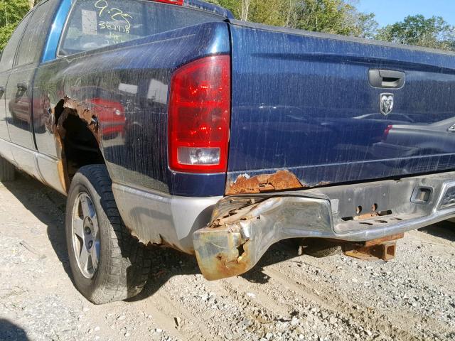 1D7HU18N75S346660 - 2005 DODGE RAM 1500 S BLUE photo 9