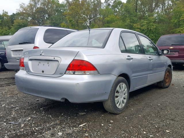 JA3AJ26E86U002417 - 2006 MITSUBISHI LANCER ES SILVER photo 4