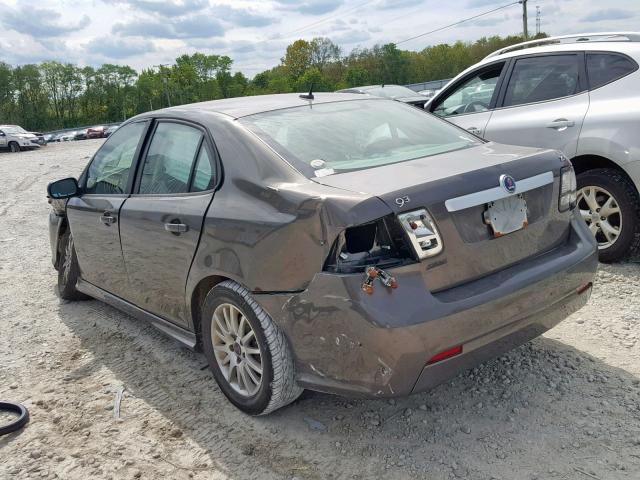 YS3FB49Y181139069 - 2008 SAAB 9-3 2.0T BROWN photo 3