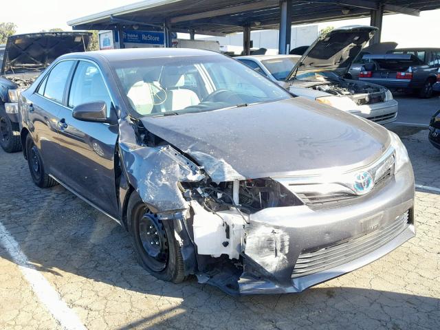 4T1BD1FK6EU140626 - 2014 TOYOTA CAMRY HYBR GRAY photo 1