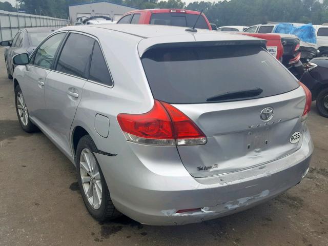 4T3ZA3BB6AU021095 - 2010 TOYOTA VENZA SILVER photo 3