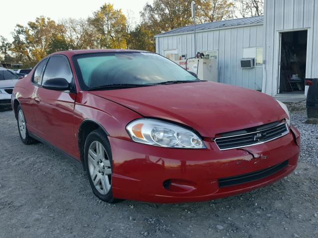 2G1WJ15K279134671 - 2007 CHEVROLET MONTE CARL RED photo 1