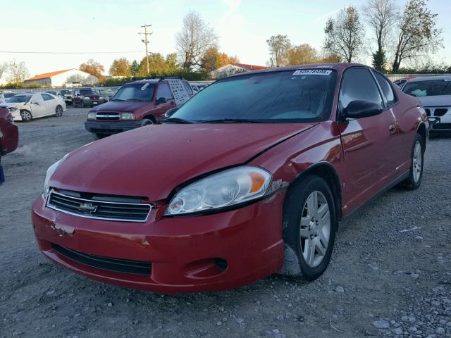 2G1WJ15K279134671 - 2007 CHEVROLET MONTE CARL RED photo 2