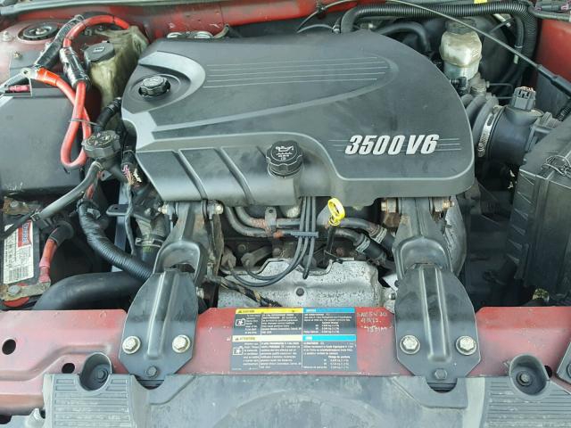 2G1WJ15K279134671 - 2007 CHEVROLET MONTE CARL RED photo 7