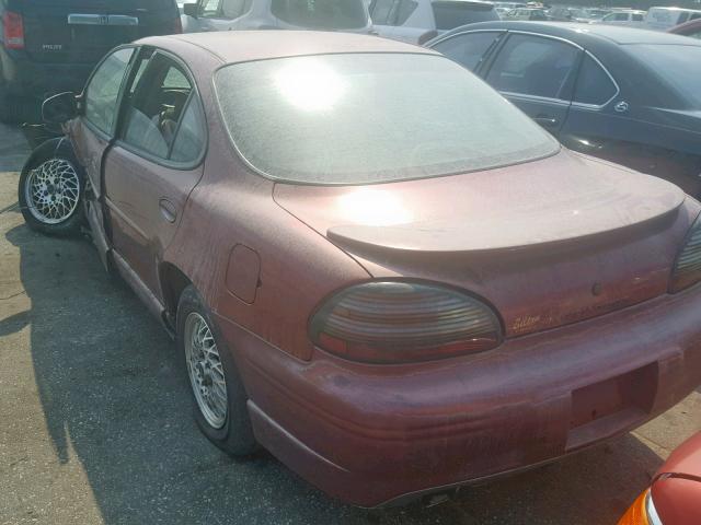 1G2WP52K0YF200908 - 2000 PONTIAC GRAND PRIX BURGUNDY photo 3