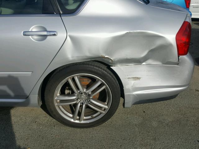 JNKBY01E76M206654 - 2006 INFINITI M45 BASE SILVER photo 9