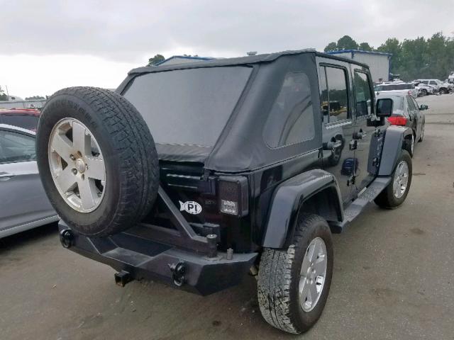 1J4GA59117L161349 - 2007 JEEP WRANGLER S BLACK photo 4