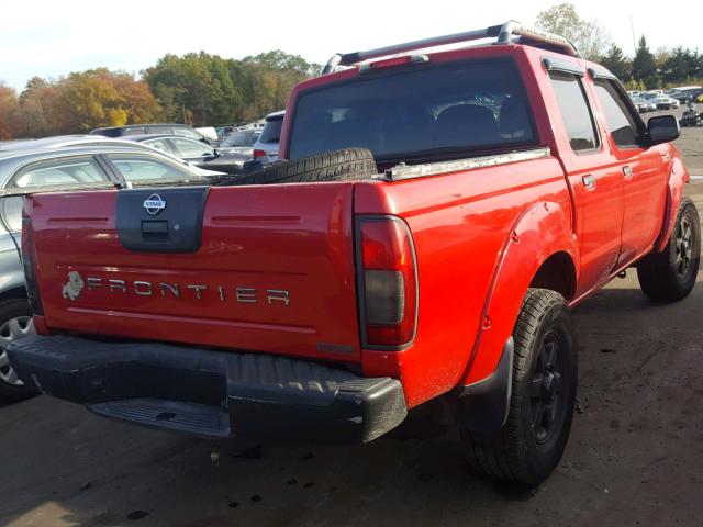 1N6MD27Y93C414567 - 2003 NISSAN FRONTIER C RED photo 4