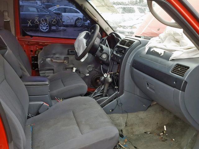 1N6MD27Y93C414567 - 2003 NISSAN FRONTIER C RED photo 5