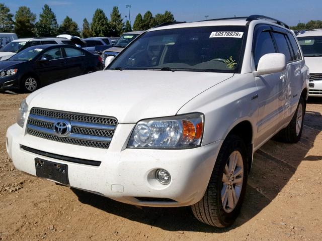 JTEEW21A270039234 - 2007 TOYOTA HIGHLANDER WHITE photo 2