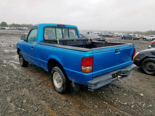 1FTCR10A2PTA98197 - 1993 FORD RANGER BLUE photo 3