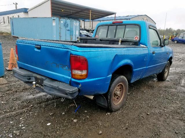 1FTCR10A2PTA98197 - 1993 FORD RANGER BLUE photo 4