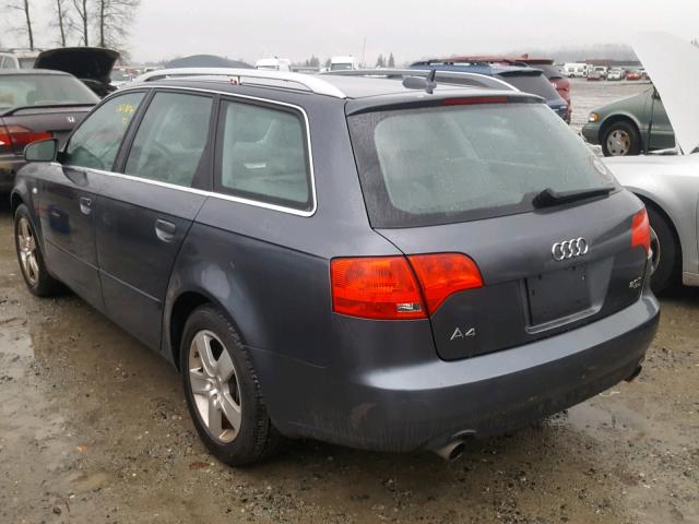 WAUKF68E65A500009 - 2005 AUDI A4 2.0T AV GRAY photo 3