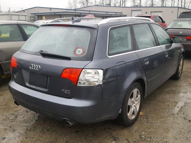 WAUKF68E65A500009 - 2005 AUDI A4 2.0T AV GRAY photo 4