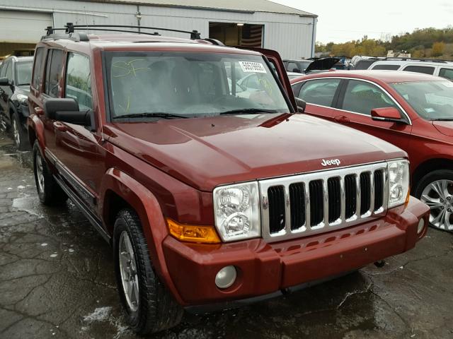 1J8HG48K48C149476 - 2008 JEEP COMMANDER MAROON photo 1