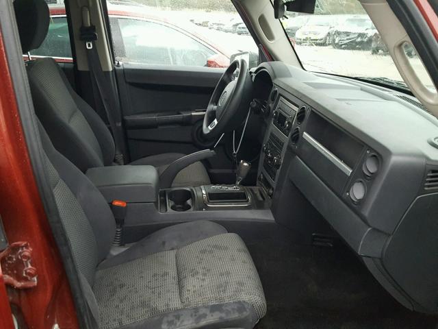 1J8HG48K48C149476 - 2008 JEEP COMMANDER MAROON photo 5