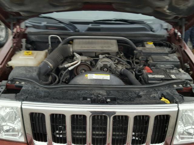 1J8HG48K48C149476 - 2008 JEEP COMMANDER MAROON photo 7