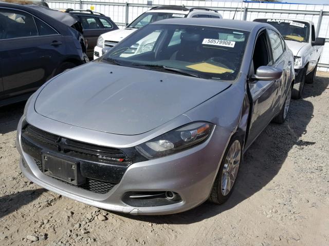 1C3CDFBB2ED719676 - 2014 DODGE DART SXT GRAY photo 2