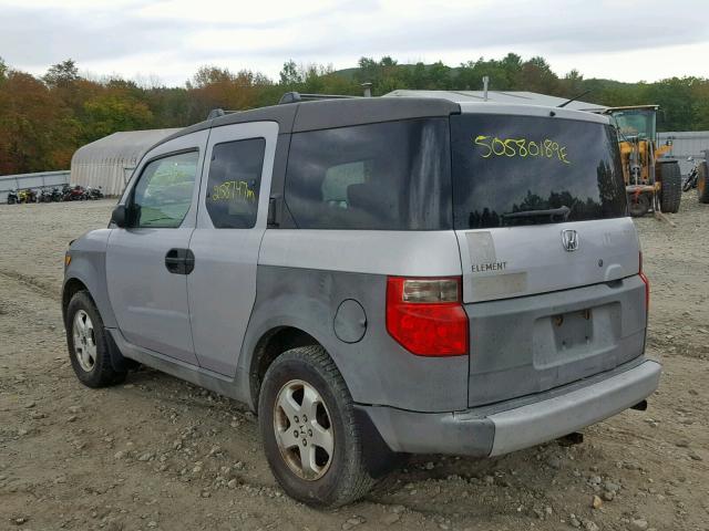 5J6YH172X3L011822 - 2003 HONDA ELEMENT DX SILVER photo 3