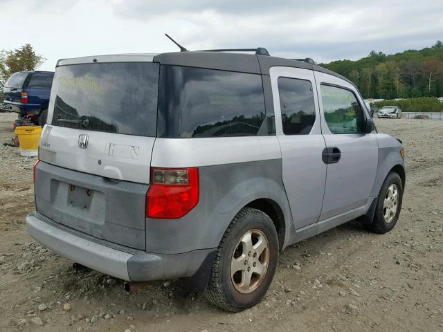 5J6YH172X3L011822 - 2003 HONDA ELEMENT DX SILVER photo 4