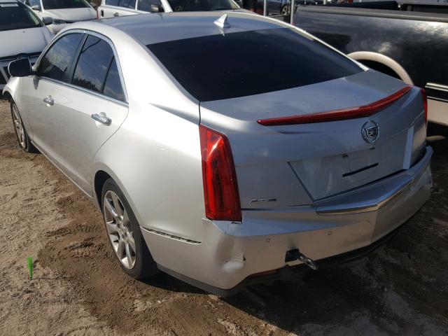 1G6AB5RX6E0172068 - 2014 CADILLAC ATS LUXURY SILVER photo 3