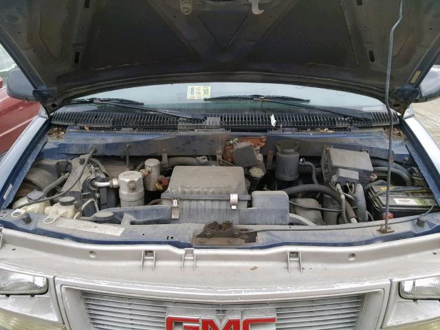 1GTDM19W6YB508363 - 2000 GMC SAFARI XT BLUE photo 7