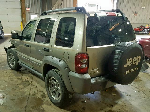 1J4GL38K05W685211 - 2005 JEEP LIBERTY RE BEIGE photo 3