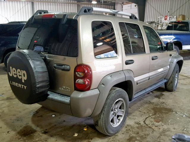 1J4GL38K05W685211 - 2005 JEEP LIBERTY RE BEIGE photo 4