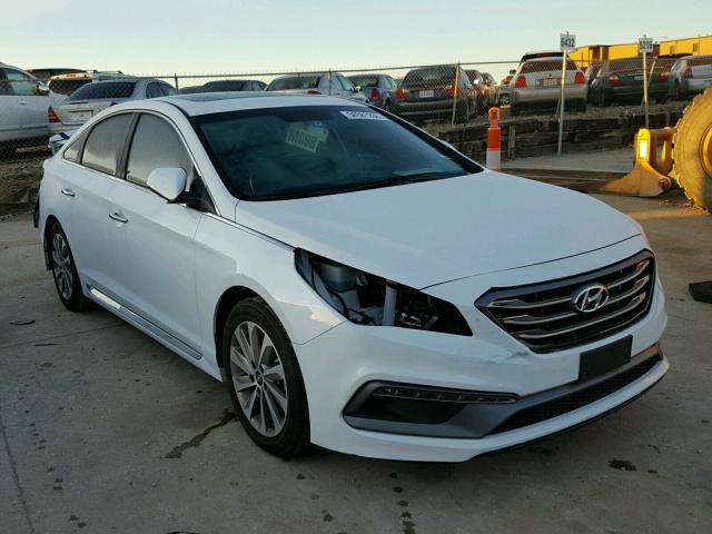 5NPE34AF5HH574311 - 2017 HYUNDAI SONATA SPO WHITE photo 1