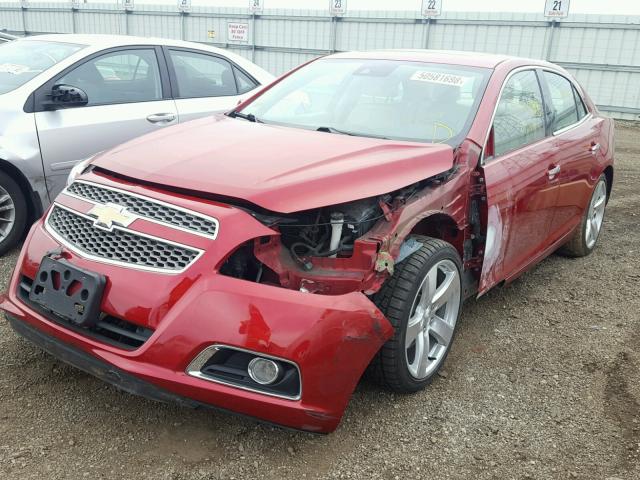 1G11J5SXXDF212408 - 2013 CHEVROLET MALIBU LTZ წითელი ფოტო 2