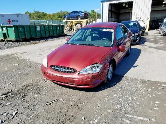 1FAFP552X3A239878 - 2003 FORD TAURUS SES RED photo 2
