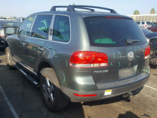 WVGBG77L05D003800 - 2005 VOLKSWAGEN TOUAREG 3. GREEN photo 3