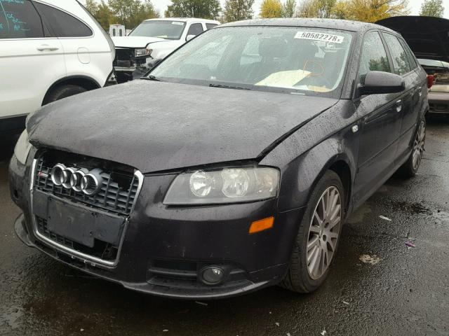 WAUHF78P67A142575 - 2007 AUDI A3 2 BLACK photo 2