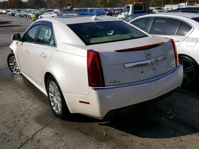 1G6DG5E51C0110089 - 2012 CADILLAC CTS LUXURY WHITE photo 3