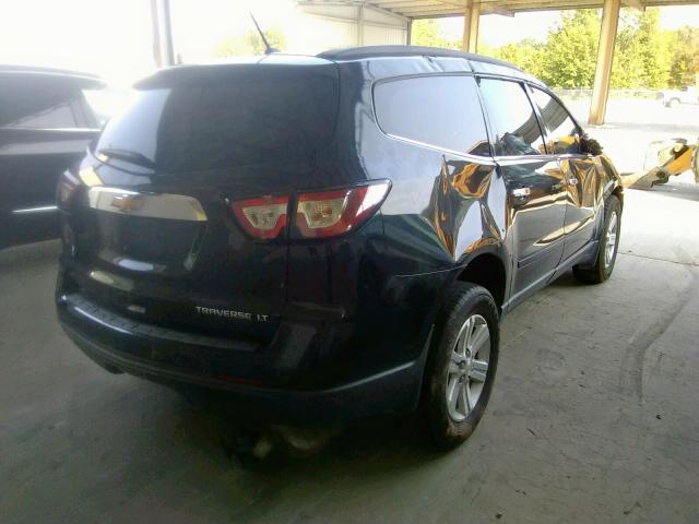 1GNKRGKD5EJ221951 - 2014 CHEVROLET TRAVERSE L BLACK photo 4