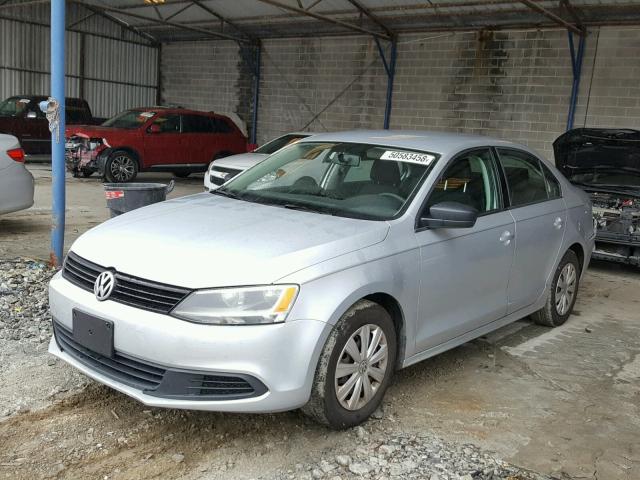 3VW2K7AJ8EM222225 - 2014 VOLKSWAGEN JETTA BASE GRAY photo 2