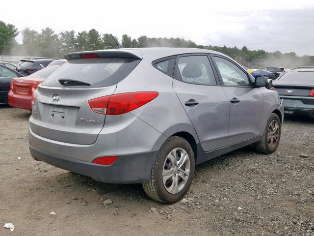 KM8JT3AC7CU327316 - 2012 HYUNDAI TUCSON GL GRAY photo 4