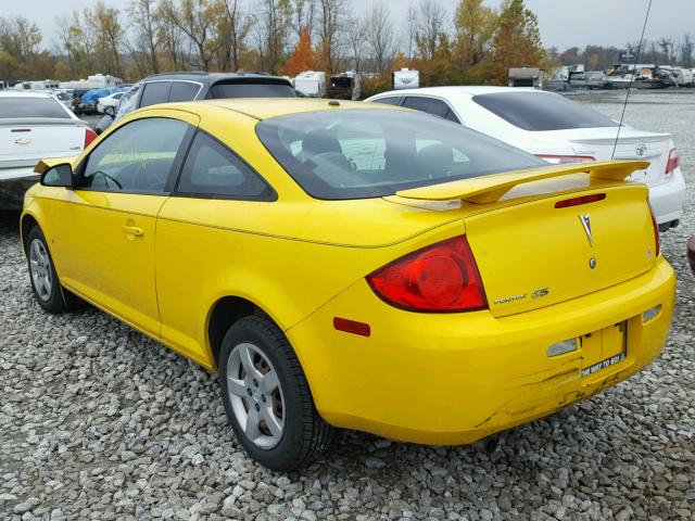 1G2AS18H297260861 - 2009 PONTIAC G5 YELLOW photo 3