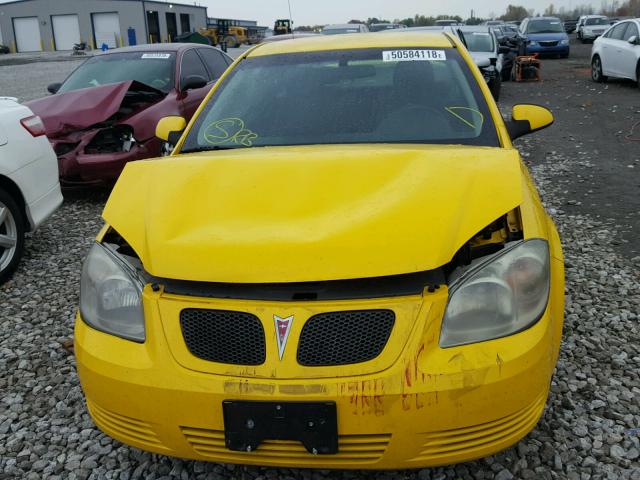 1G2AS18H297260861 - 2009 PONTIAC G5 YELLOW photo 7