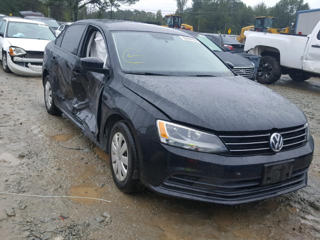 3VW2K7AJ9FM330922 - 2015 VOLKSWAGEN JETTA BASE BLACK photo 1