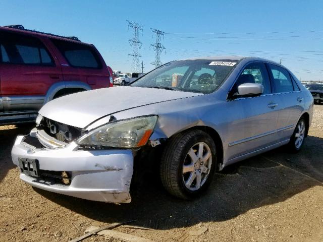 1HGCM66575A077894 - 2005 HONDA ACCORD EX SILVER photo 2