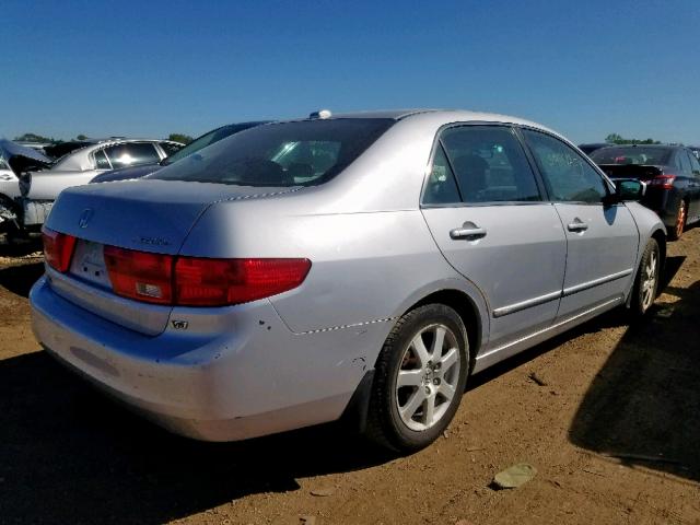 1HGCM66575A077894 - 2005 HONDA ACCORD EX SILVER photo 4